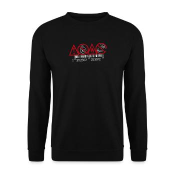 FLAMMABLE - Unisex Pullover - Schwarz - Vorne - Alina (178cm) & Michal (187cm)