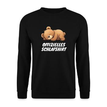 Offizielles Schlafshirt - Unisex Pullover - Schwarz - Vorne - Alina (178cm) & Michal (187cm)