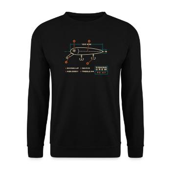 Feldspezifikation - Unisex Pullover - Schwarz - Vorne - Alina (178cm) & Michal (187cm)