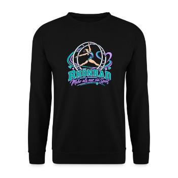 Rhönrad Sport: Mehr als nur ein Hobby - Unisex Pullover - Schwarz - Vorne - Alina (178cm) & Michal (187cm)
