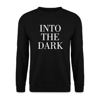 In die Dunkelheit - Unisex Pullover - Schwarz - Vorne - Alina (178cm) & Michal (187cm)