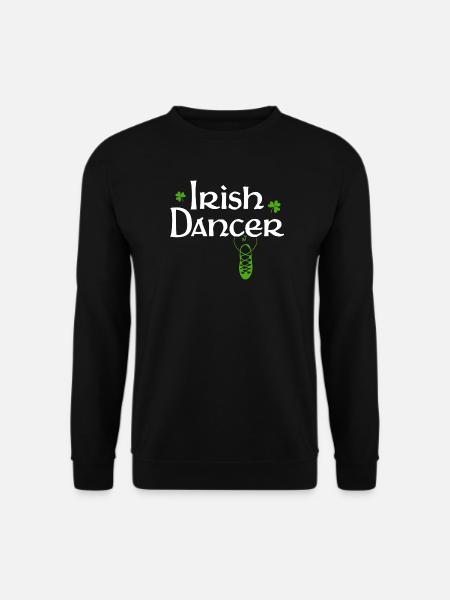White Irish Dancer Schild - Unisex Pullover - Schwarz