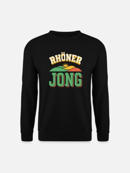 Rhöner Jong - Rhön Heimat Berge Retro - Unisex Pullover - Schwarz