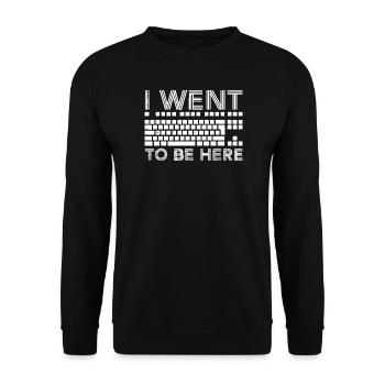 Ich bin hierher gegangen - Unisex Pullover - Schwarz - Vorne - Alina (178cm) & Michal (187cm)