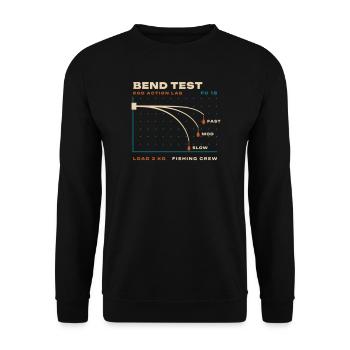 Biegetest - Unisex Pullover - Schwarz - Vorne - Alina (178cm) & Michal (187cm)