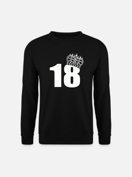 Königliches 18. Geburtstag - Unisex Pullover - Schwarz