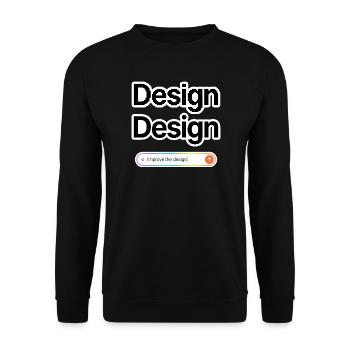NOAI-Design - Unisex Pullover - Schwarz - Vorne - Alina (178cm) & Michal (187cm)