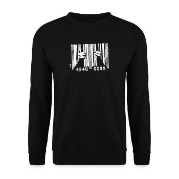 BARCODE - Unisex Pullover - Schwarz - Vorne - Alina (178cm) & Michal (187cm)