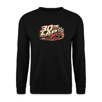 30 Jahre Rennfahrer Motorsport Geburtstag Geschenk - Unisex Pullover - Schwarz - Vorne - Alina (178cm) & Michal (187cm)