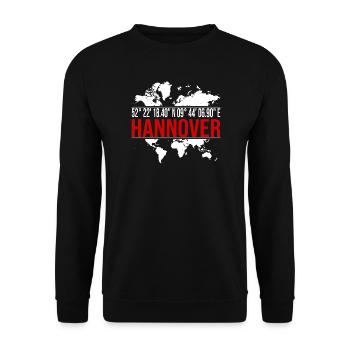Hannover - Unisex Pullover - Schwarz - Vorne - Alina (178cm) & Michal (187cm)