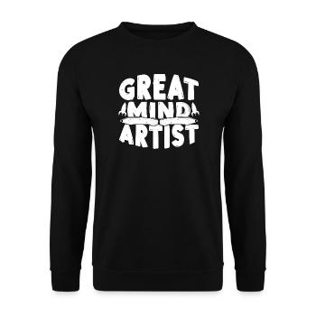 Preschool Teacher Great Mind Artist Daycare - Unisex Pullover - Schwarz - Vorne - Alina (178cm) & Michal (187cm)