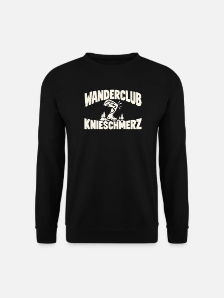 Wanderclub Knieschmerz Wandern Humor - Unisex Pullover - Schwarz