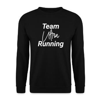 Team Ultra Running Laufen Shirt - Unisex Pullover - Schwarz - Vorne - Alina (178cm) & Michal (187cm)