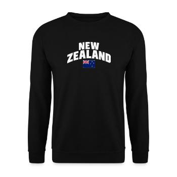 New Zealand - Neuseeland - Aotearoa - Auckland - Unisex Pullover - Schwarz - Vorne - Alina (178cm) & Michal (187cm)