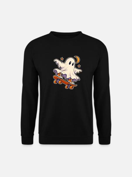 Skateboard Sprite - Unisex Pullover - Schwarz