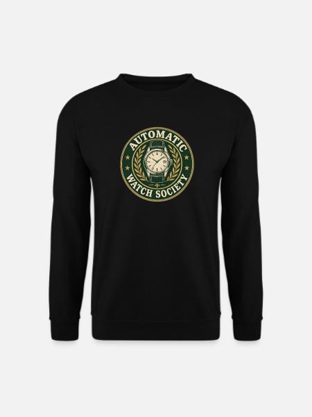 Automatik Uhr Mechanische Watch - Unisex Pullover - Schwarz