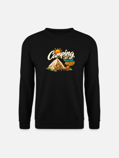 Camping ist meine Auszeit - Unisex Pullover - Schwarz