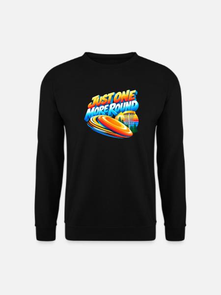 Noch Eine Runde Disc Golf Motiv - Unisex Pullover - Schwarz