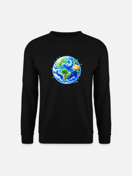Weltkugel in Farbglanz - Unisex Pullover - Schwarz