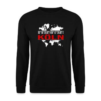 Köln - Unisex Pullover - Schwarz - Vorne - Alina (178cm) & Michal (187cm)