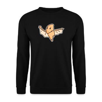 Dinosaurier Vogel Kinder - Unisex Pullover - Schwarz - Vorne - Alina (178cm) & Michal (187cm)
