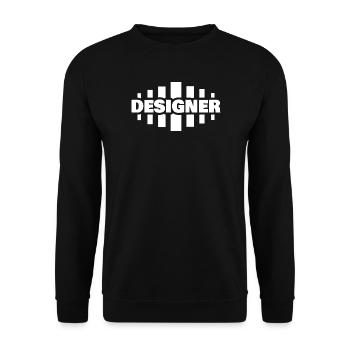 Designer als Job - Unisex Pullover - Schwarz - Vorne - Alina (178cm) & Michal (187cm)
