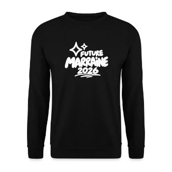 Zukünftiger Patron 2026 - Unisex Pullover - Schwarz - Vorne - Alina (178cm) & Michal (187cm)