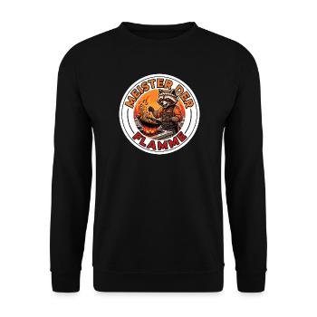 Asiatische Streetfood Wok Küche Meister Motiv - Unisex Pullover - Schwarz - Vorne - Alina (178cm) & Michal (187cm)
