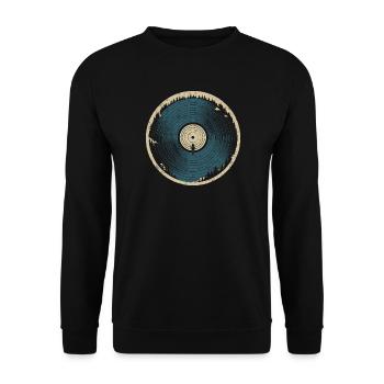 Naturvinyl – Kanu und Wald - Unisex Pullover - Schwarz - Vorne - Alina (178cm) & Michal (187cm)