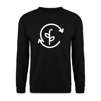 Sprout Circle Wachstumsemblem - Unisex Pullover - Schwarz - Vorne - Alina (178cm) & Michal (187cm)