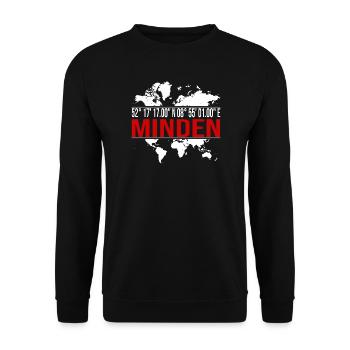 Minden - Unisex Pullover - Schwarz - Vorne - Alina (178cm) & Michal (187cm)