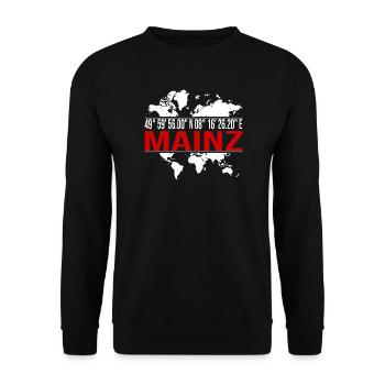 Mainz - Unisex Pullover - Schwarz - Vorne - Alina (178cm) & Michal (187cm)