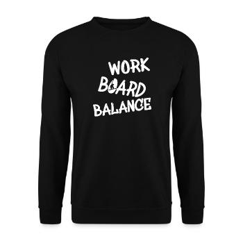 Snowboard - work board balance - Unisex Pullover - Schwarz - Vorne - Alina (178cm) & Michal (187cm)