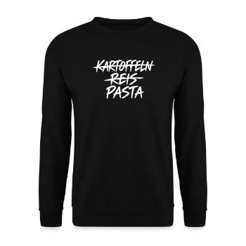 Pasta - Unisex Pullover - Schwarz - Vorne - Alina (178cm) & Michal (187cm)