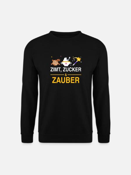 Zimt, Zucker & Zauber – Weihnachtsbäckerei Shirt - Unisex Pullover - Schwarz