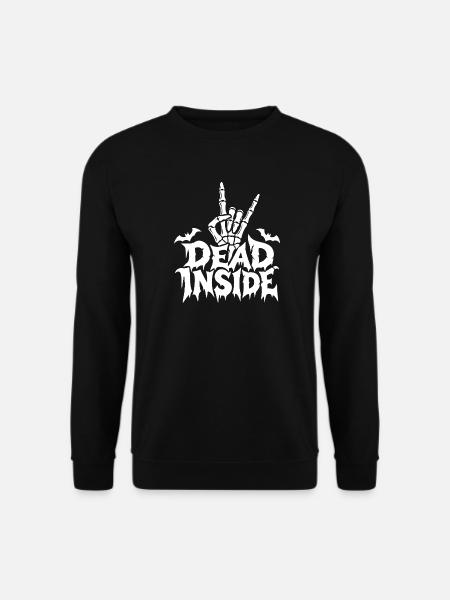 Knochenhand Rock Dead Inside - Unisex Pullover - Schwarz