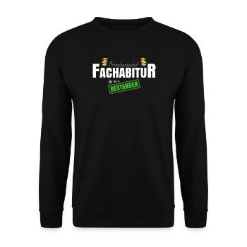 Betriebswirtschaft Fachabitur - Unisex Pullover - Schwarz - Vorne - Alina (178cm) & Michal (187cm)