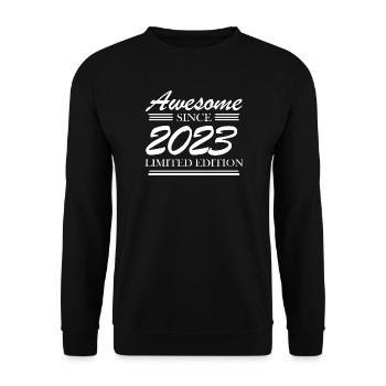 2023 - Unisex Pullover - Schwarz - Vorne - Alina (178cm) & Michal (187cm)