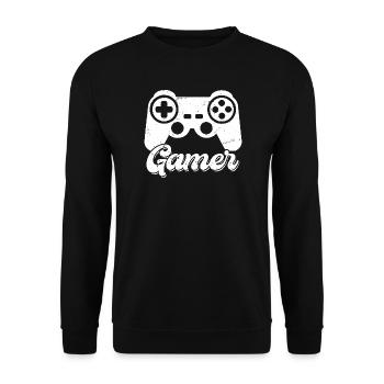 Spieler - Unisex Pullover - Schwarz - Vorne - Alina (178cm) & Michal (187cm)