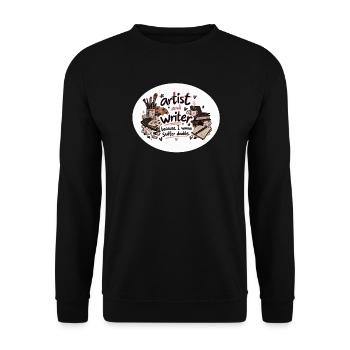Künstler- und Autorenduo - Unisex Pullover - Schwarz - Vorne - Alina (178cm) & Michal (187cm)