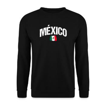Mexican Mexico - Unisex Pullover - Schwarz - Vorne - Alina (178cm) & Michal (187cm)