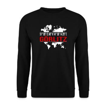 Görlitz - Unisex Pullover - Schwarz - Vorne - Alina (178cm) & Michal (187cm)