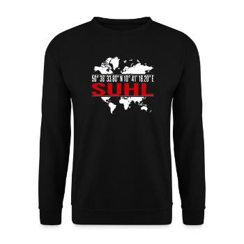 Suhl - Unisex Pullover - Schwarz - Vorne - Alina (178cm) & Michal (187cm)
