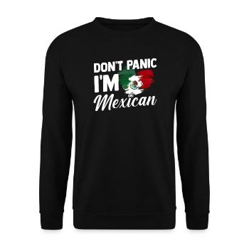 Mexican Mexico - Unisex Pullover - Schwarz - Vorne - Alina (178cm) & Michal (187cm)