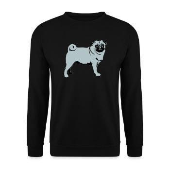 Carlin - Sweat-shirt Unisexe - noir - Devant - Alina (178cm) & Michal (187cm)