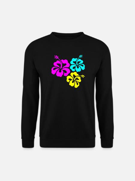 Hibiskus Hibiskusblüte hibiscus - Unisex Sweatshirt - black