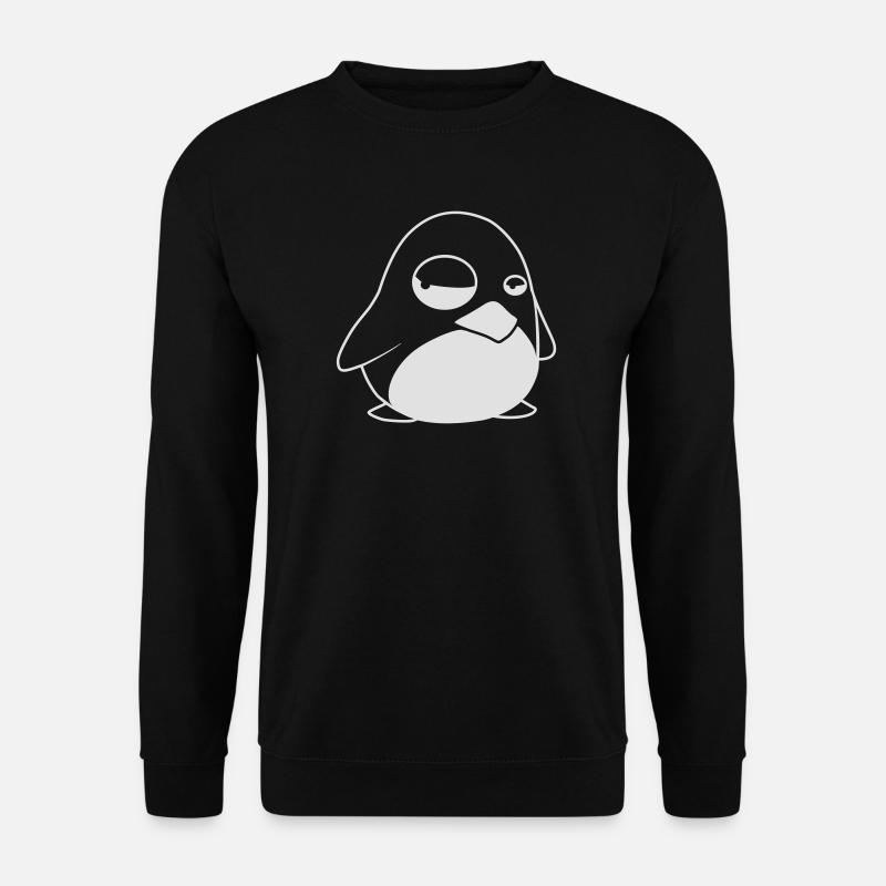 TUX Penguin, LINUX - Sweat-shirt Unisexe - noir