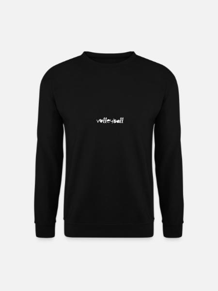 volleyball white - Unisex Sweatshirt - black