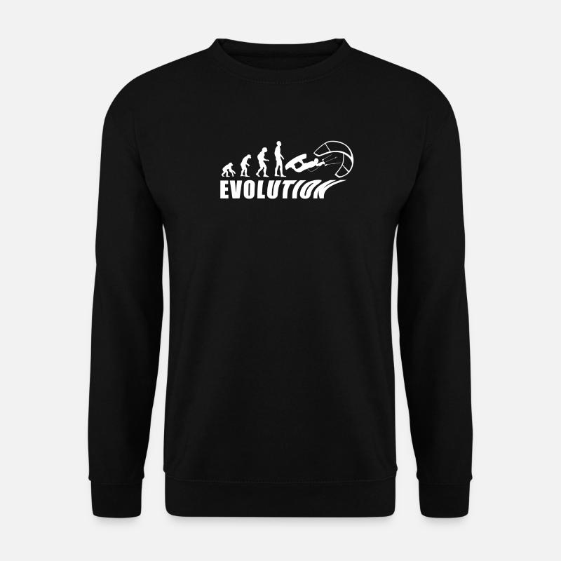 EVOLUTION KITESURF Urlaub Meer Geschenk - Unisex Pullover - Schwarz