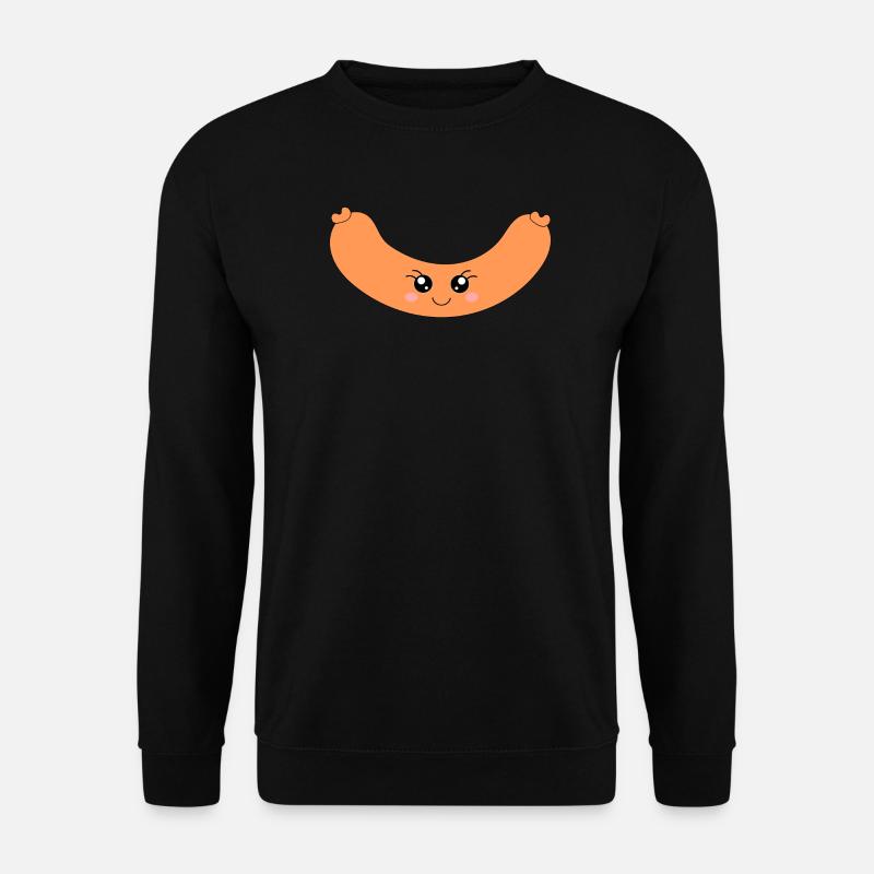 Kawaii Hotdog Wurst - Unisex Pullover - Schwarz